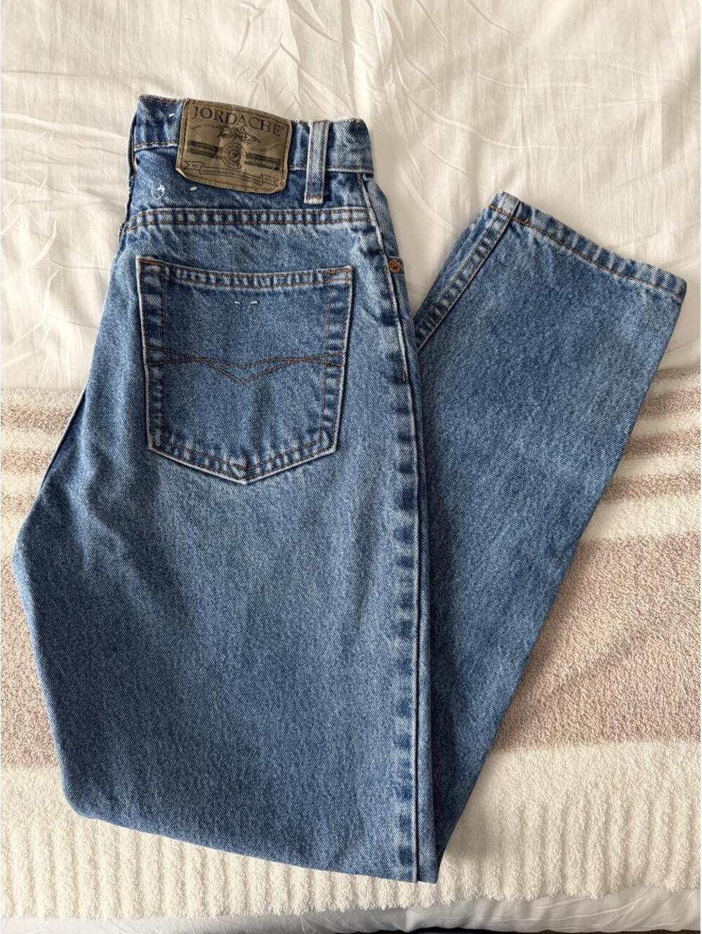 Vintage Jordache ‘mom’ blue cotton jeans size 5/6 #denim